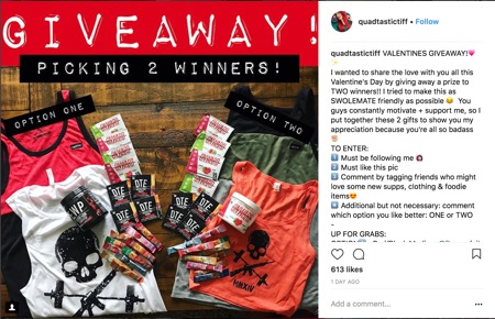 Giveaway Competition Social Media Instagram Sample